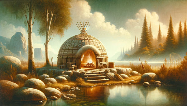 Traditional Native American Sweat Lodge